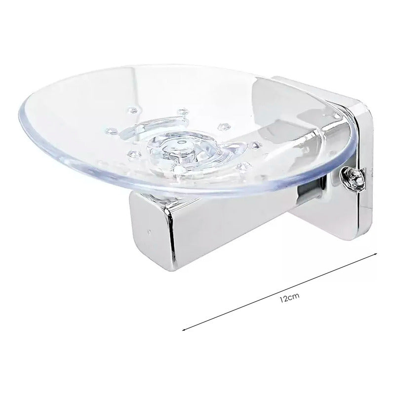 Jabonera Para Baño Cromada Barú
