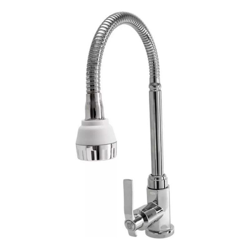 Grifería Agua Fria Lavaplatos Economizadora Alta