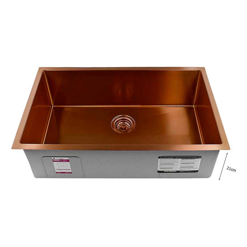 Lavaplatos Acero 304 Oro Rosa Vintage 60x45x21cm