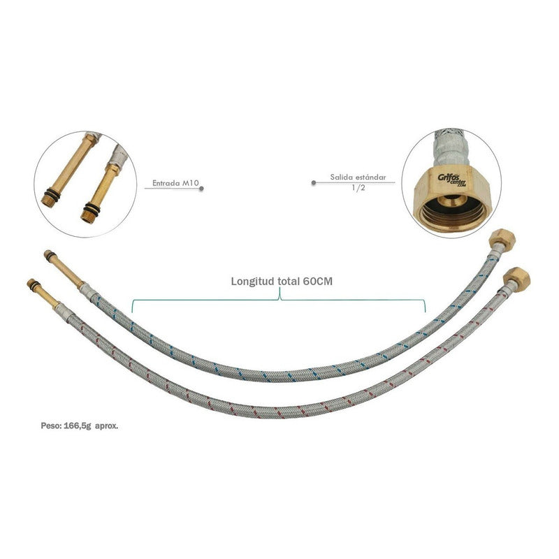 Acople Monocontrol 60cm X 2pcs