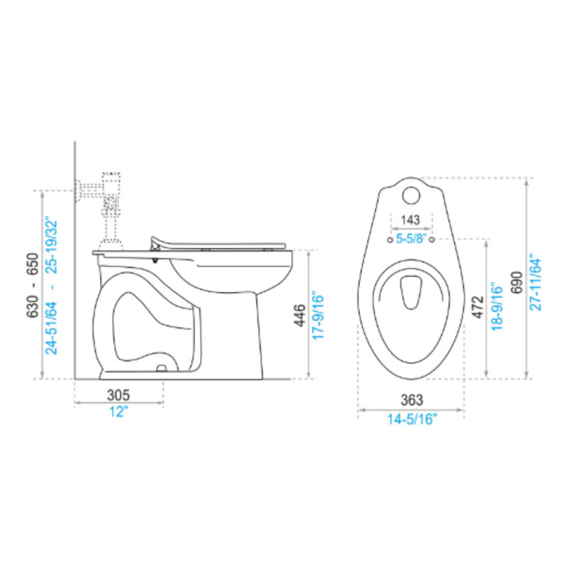Sanitario Quantum Delux Sin Tapa Blanco