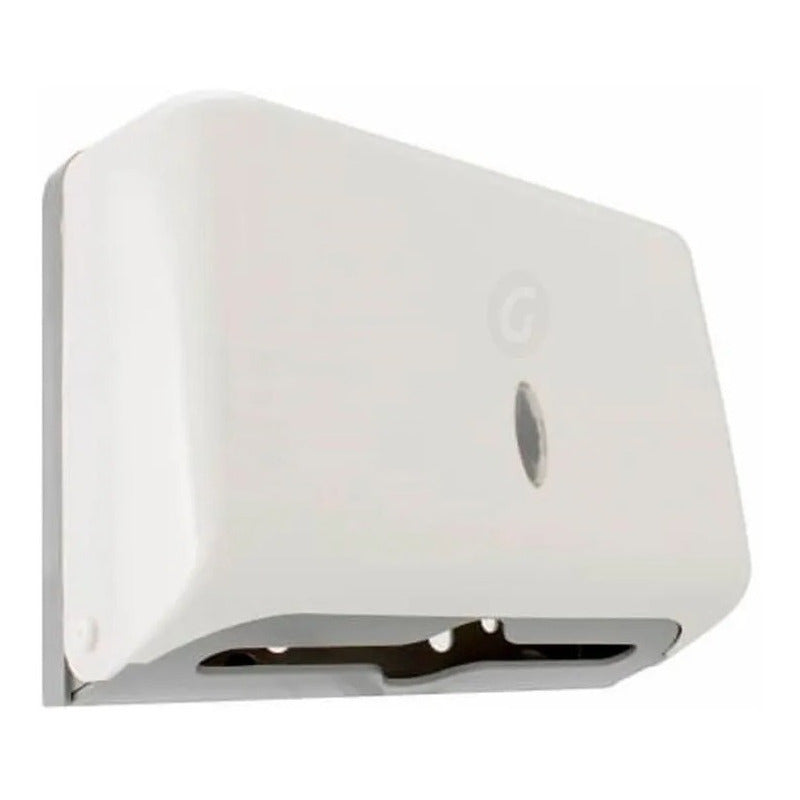 Dispensador De Toallas De Papel Blanco.