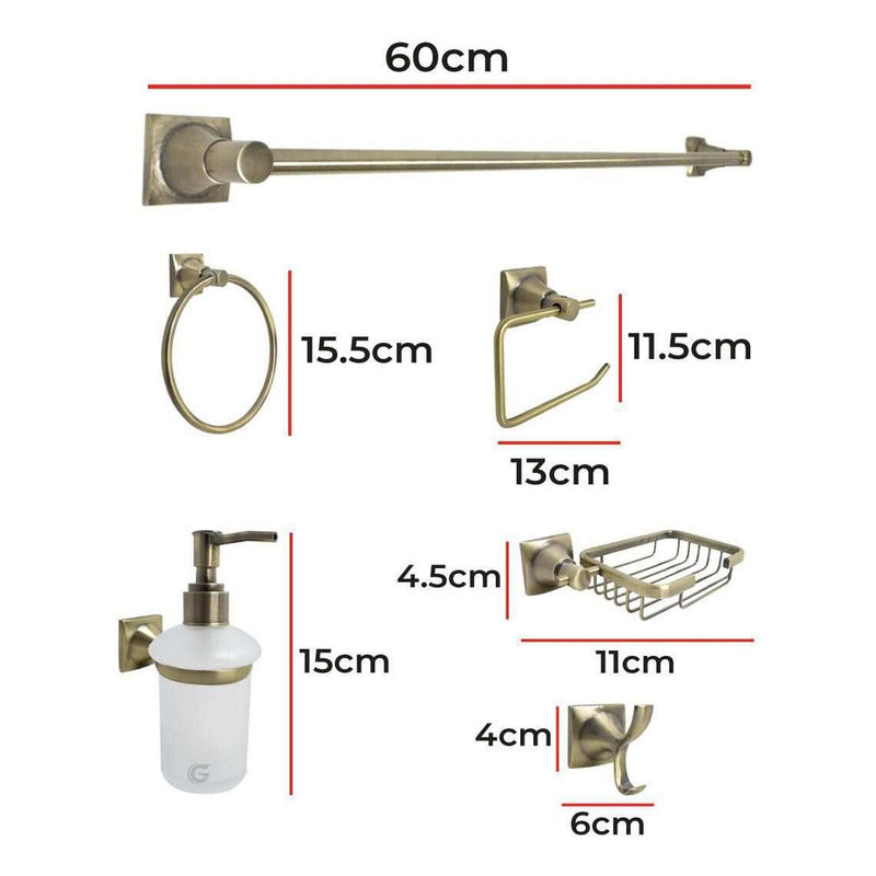 Juego De Accesorios Para Baño X6 Piezas Xcaret
