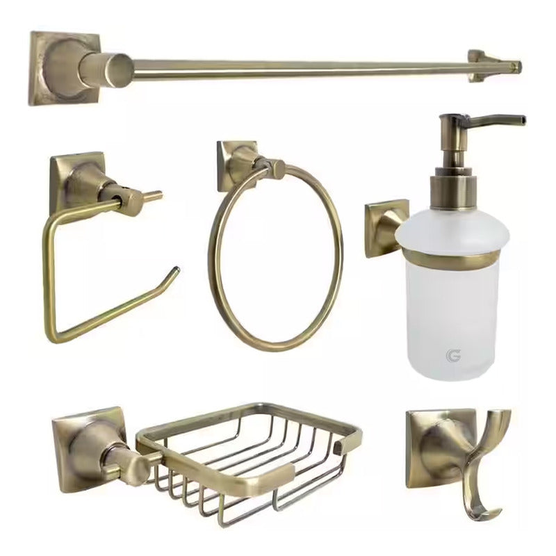 Juego De Accesorios Para Baño X6 Piezas Xcaret