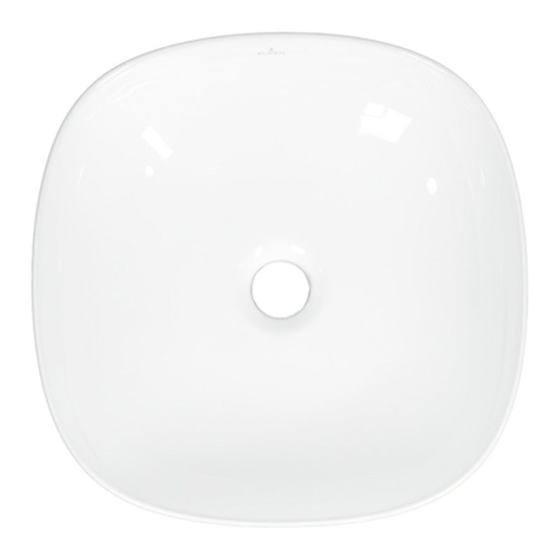 Lavamanos Ceramica Blanco Vessel 40*40*13,5cm