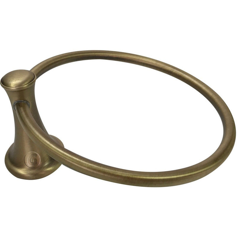 Toallero De Baño Aro Vintage Acabado Bronce Antiguo
