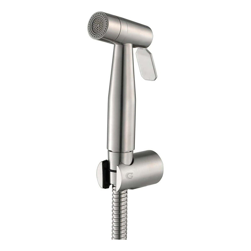 Kit Ducha Bidet Satinada En Acero 304 + Manguera + Soporte