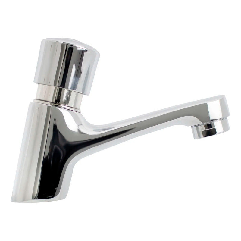 Llave Push Lavamanos En Bronce