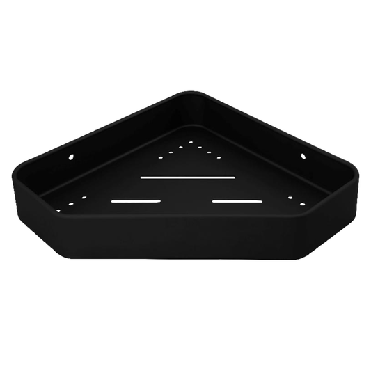 Repisa Esquinera para Baño Negra Aluminio Modern
