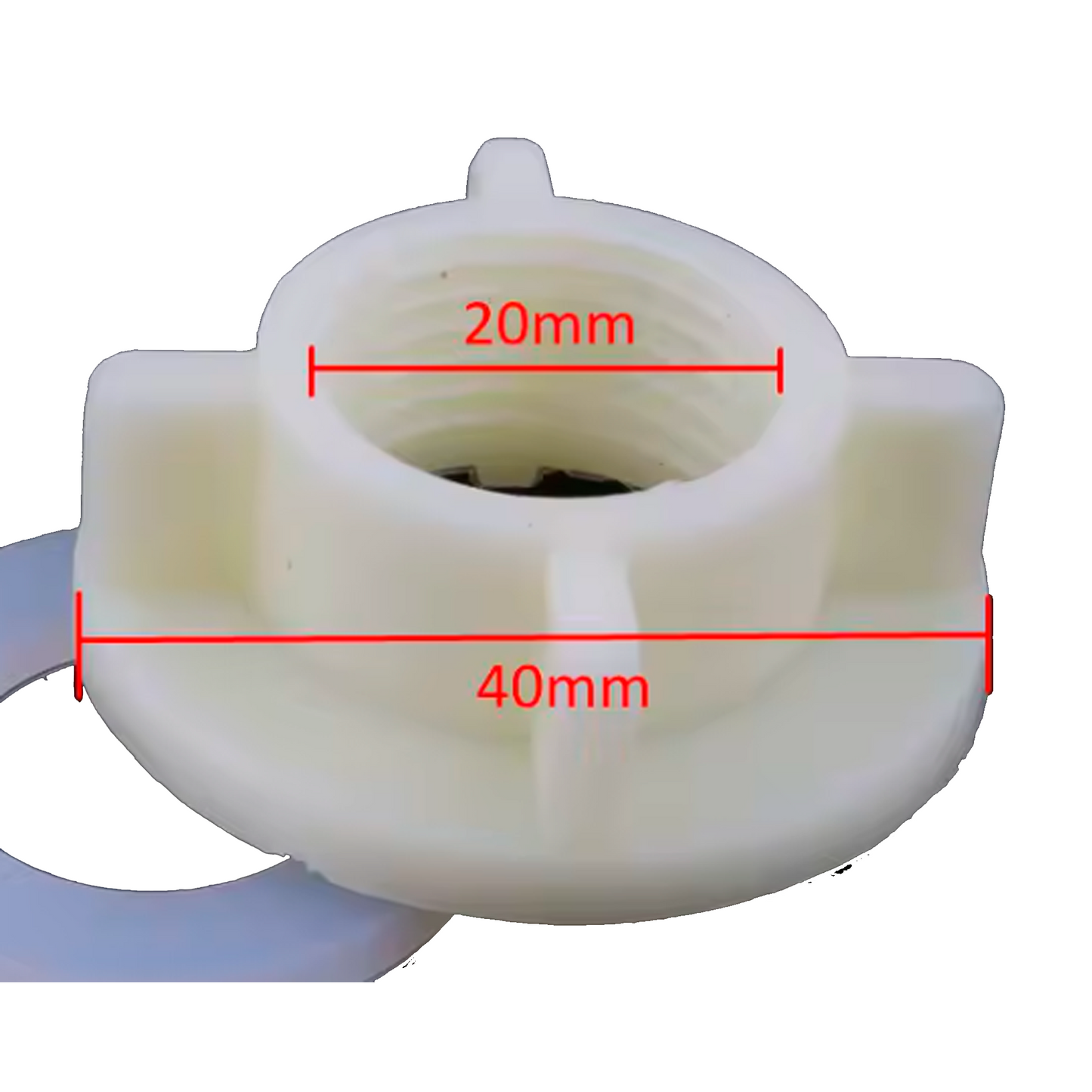 Tuerca de 1/2 Pulgadas Plastica para Griferia