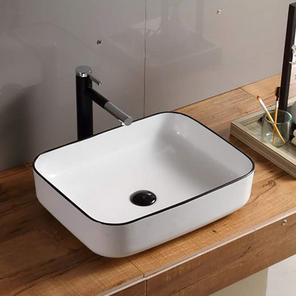 Lavamanos Sobreponer Rectangular Blanco 51*40cm