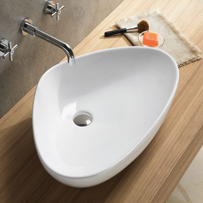 Lavamanos Blanco Sobreponer Blanco Tres Esquinas 59*39cm