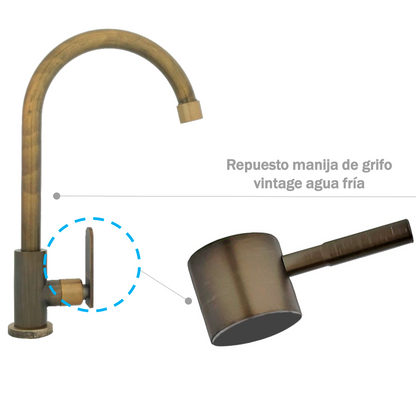 Repuesto Manija Envejecida Para Griferia Agua Fria
