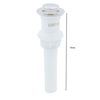 Desague de Push para Lavamanos con Boton en Acero Inox