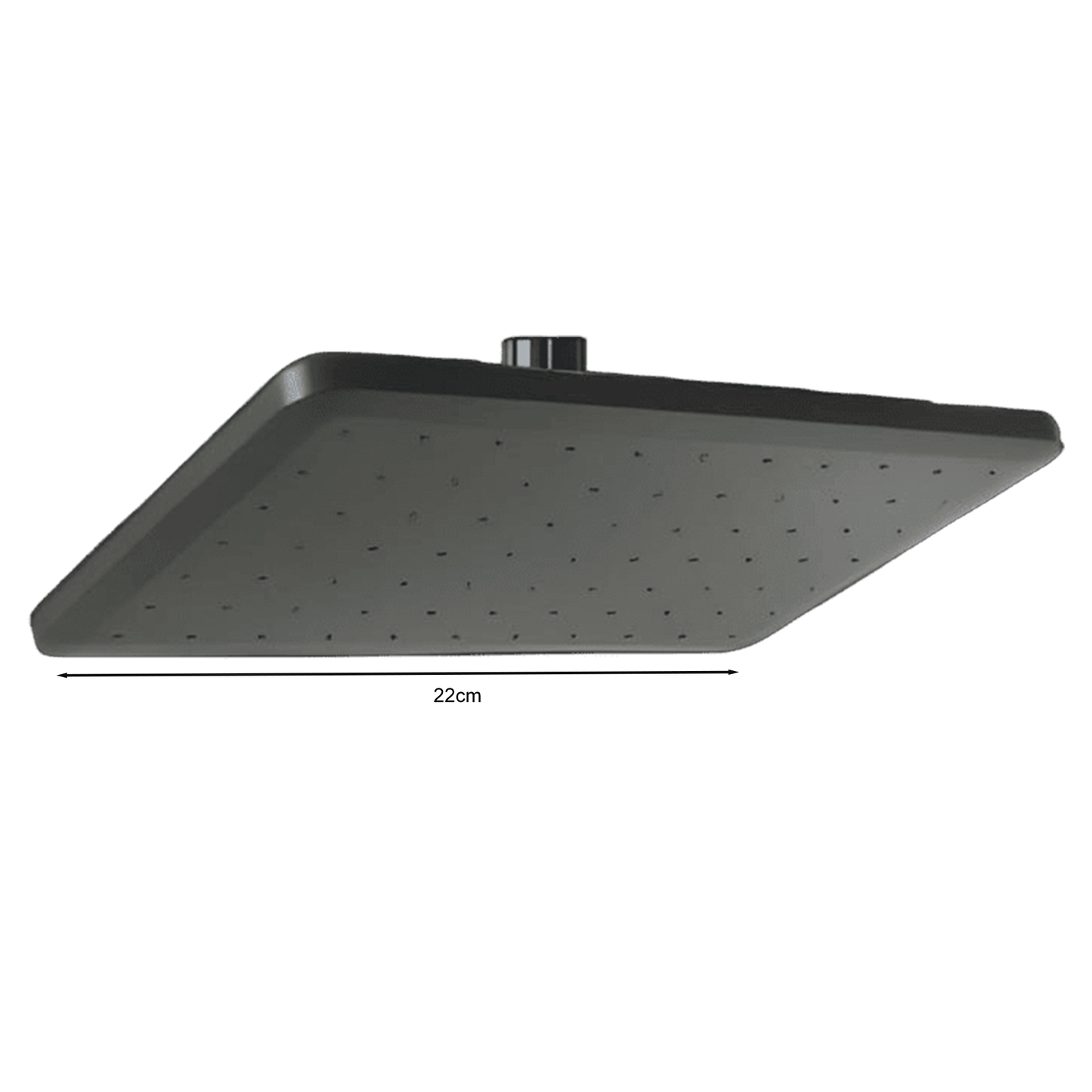Ducha Regadera Rectangular 9 Pulgadas Negra Pulizia