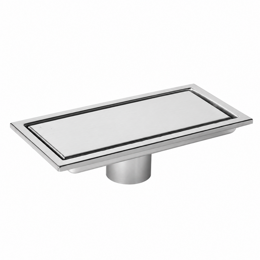 Rejilla de Piso Invisible 30*10cm Antiolor Plateada