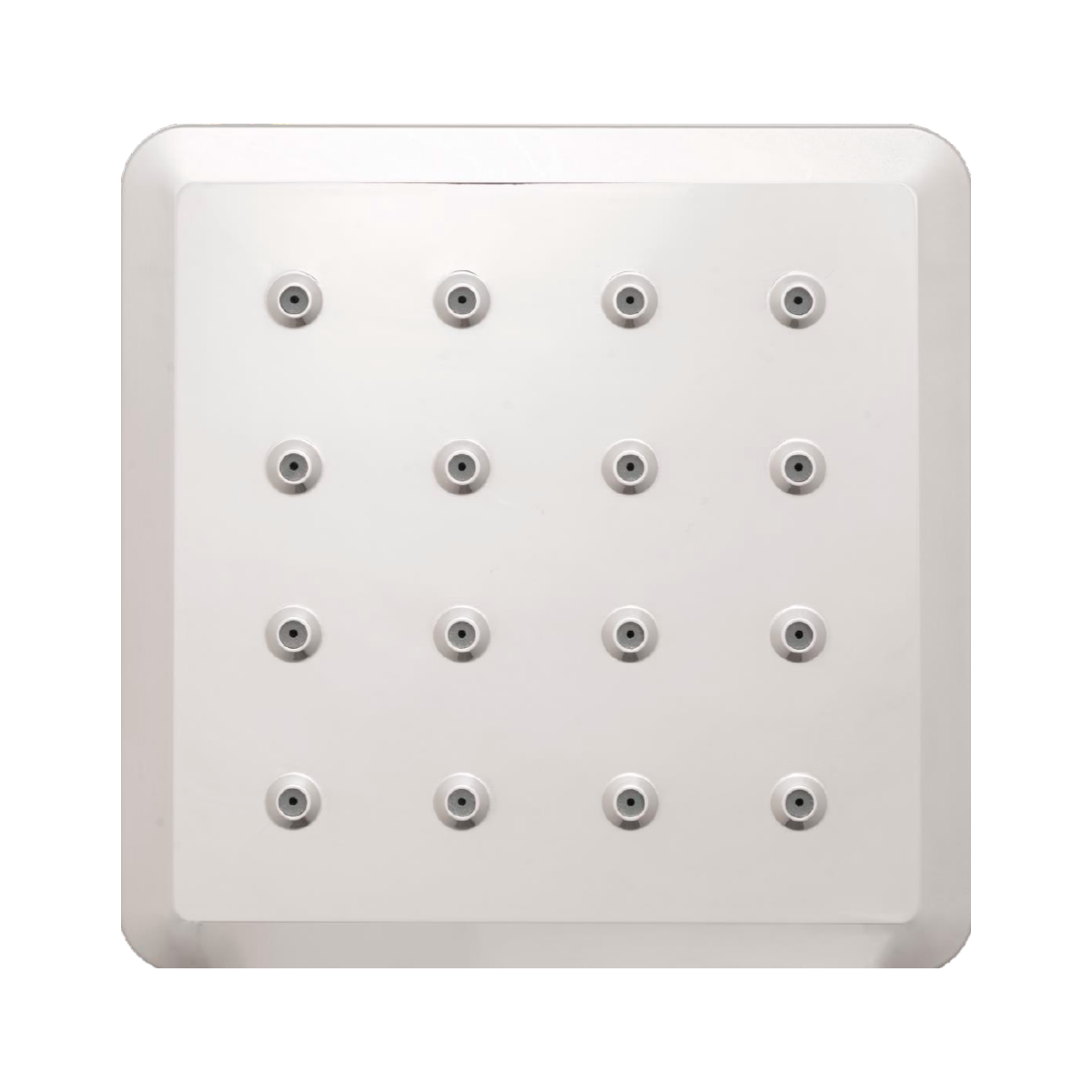 Ducha Regadera Cuadrada ABS 15Cm Plateada Cromada