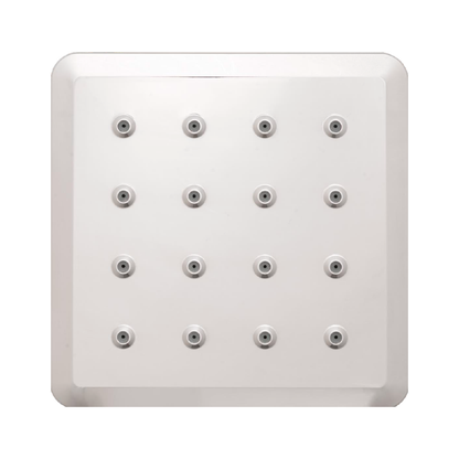 Ducha Regadera Cuadrada ABS 15Cm Plateada Cromada