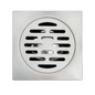 Rejilla de Piso Cuadrada 10*10cm Plateada Satinada