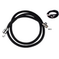 Manguera para Extension de Lavaplatos Nylon Negra 150cm