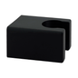 Portateleducha Fijo Cuadrada Negro Mate ABS