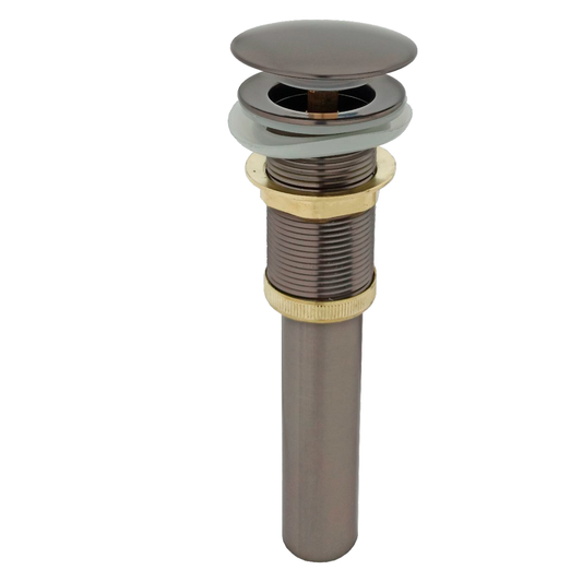 Desague de Push para Lavamanos Gun Gray Bronce