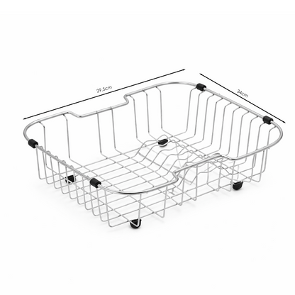 Ecurridor de Platos Acero Inoxidable 29.5x34x8cm Plateado
