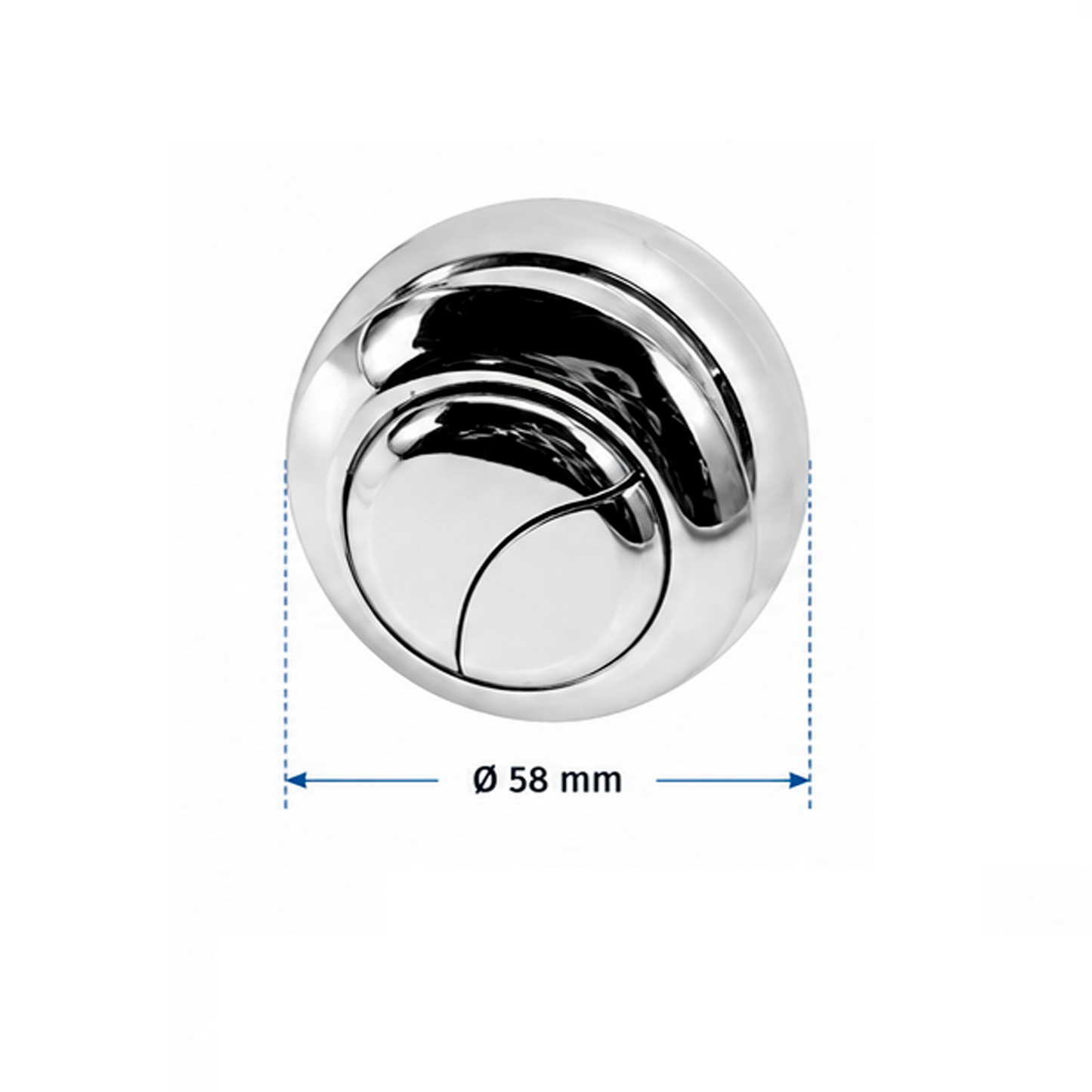 Boton Pulsador Doble Descarga de 58mm