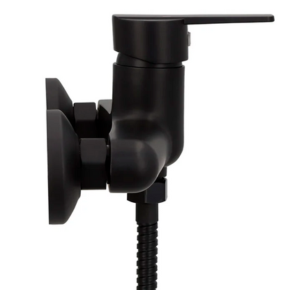 Mezclador Ducha Monocontrol Cuerpo Expuesto Negro Mate Dallas