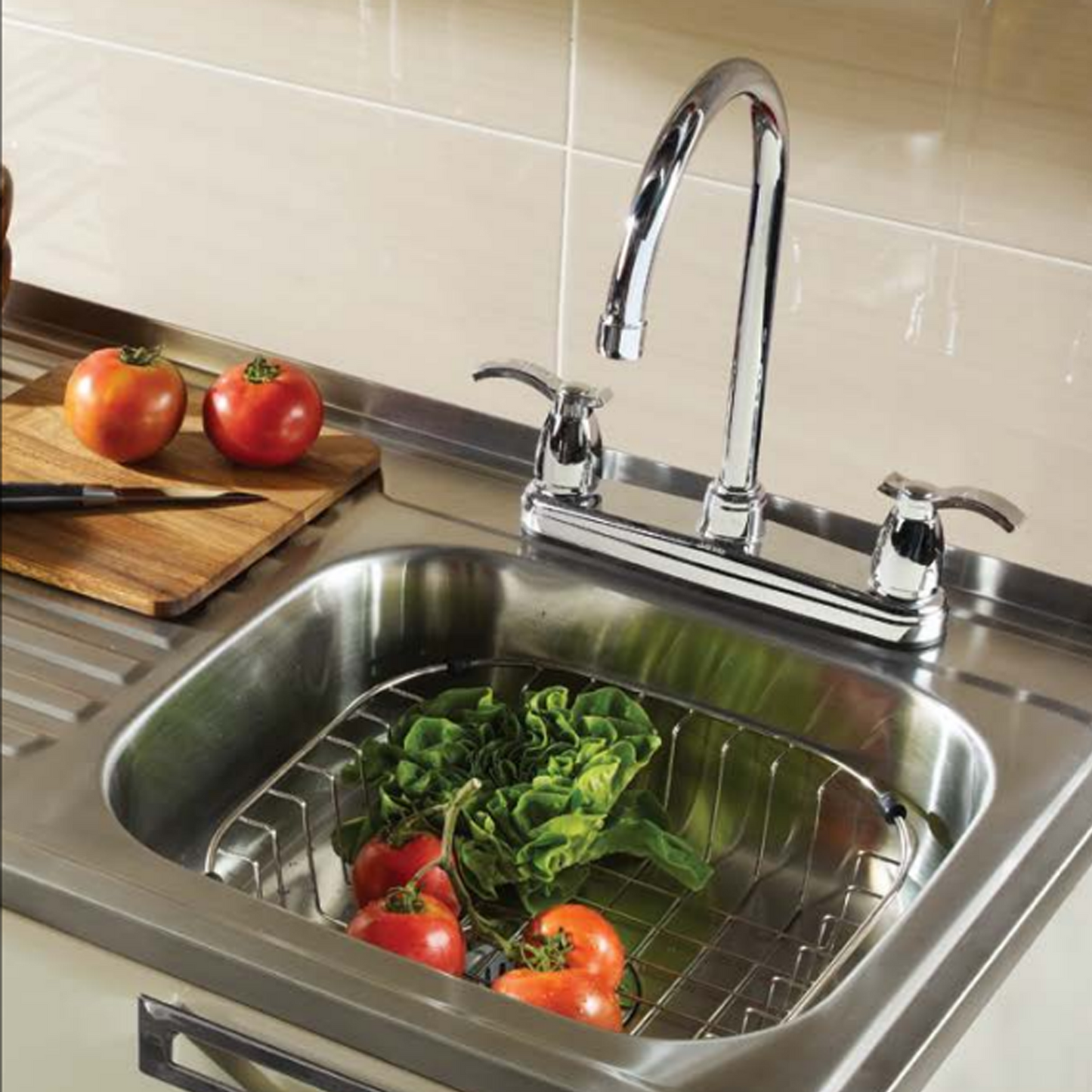 Ecurridor de Platos Acero Inoxidable 29.5x34x8cm Plateado