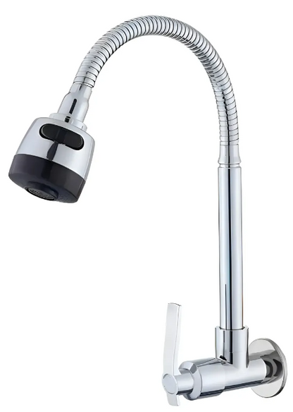 Griferia Lavaplatos Agua Fria Flexible Para Pared