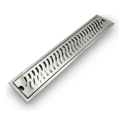 Rejilla de Piso Ranurada 60*10cm Acero Inoxidable