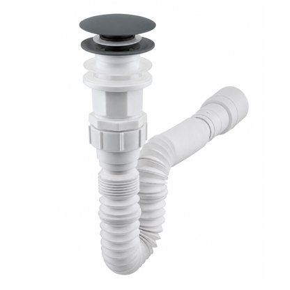 Desague de Push Flexible Sin Rebose Tapa Grafito Austral