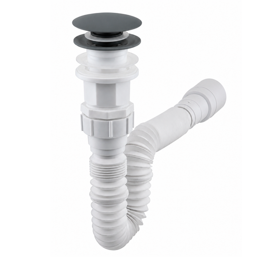 Desague de Push Flexible Sin Rebose Tapa Grafito Austral