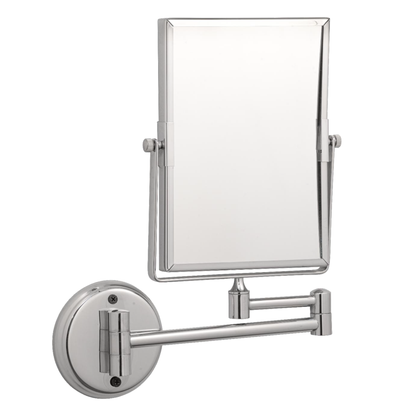 Espejo Cuadrado Escualizable Plateado Cromado