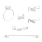 Juego Accesorios Para Baño Blanco Tayrona X6 Piezas