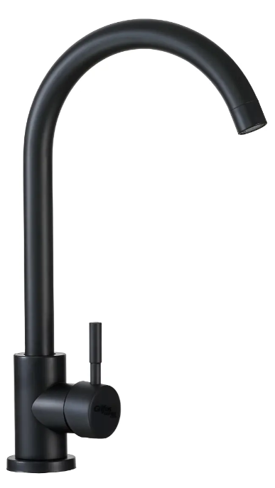 Griferia Monocontrol Lavaplatos Negro Mate Cuello 7