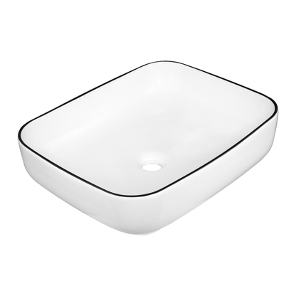 Lavamanos Sobreponer Rectangular Blanco 51*40cm