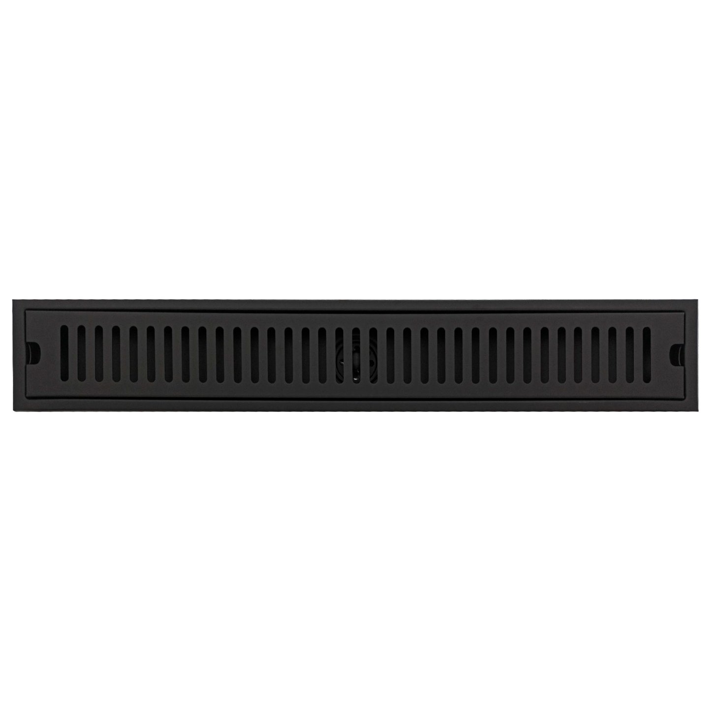 Rejilla de Piso Cuadrada 60*10cm Ranurada Negro Mate