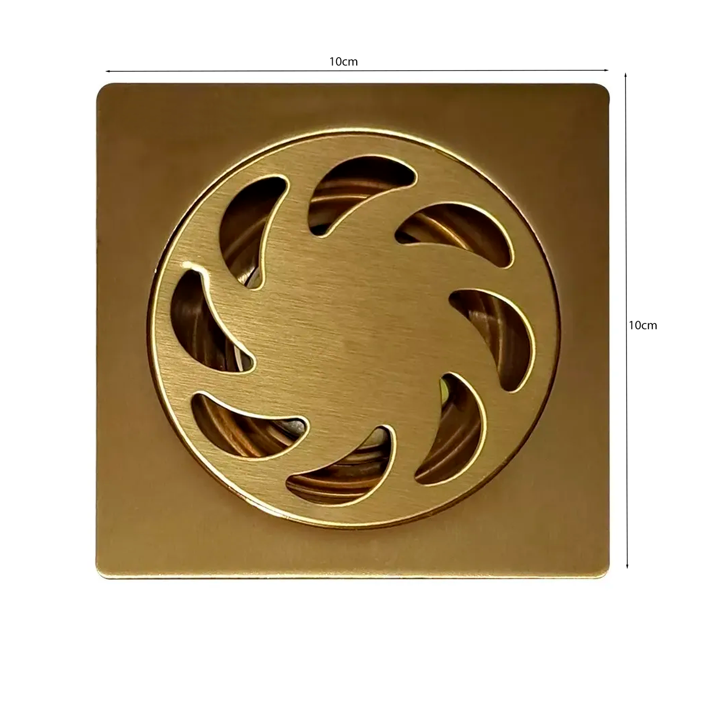 Rejilla de Piso Cuadrada 10X10CM Efeso Gold