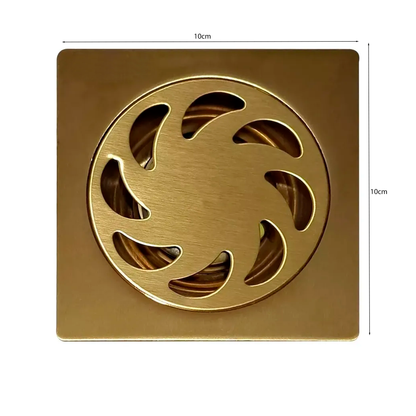 Rejilla de Piso Cuadrada 10X10CM Efeso Gold