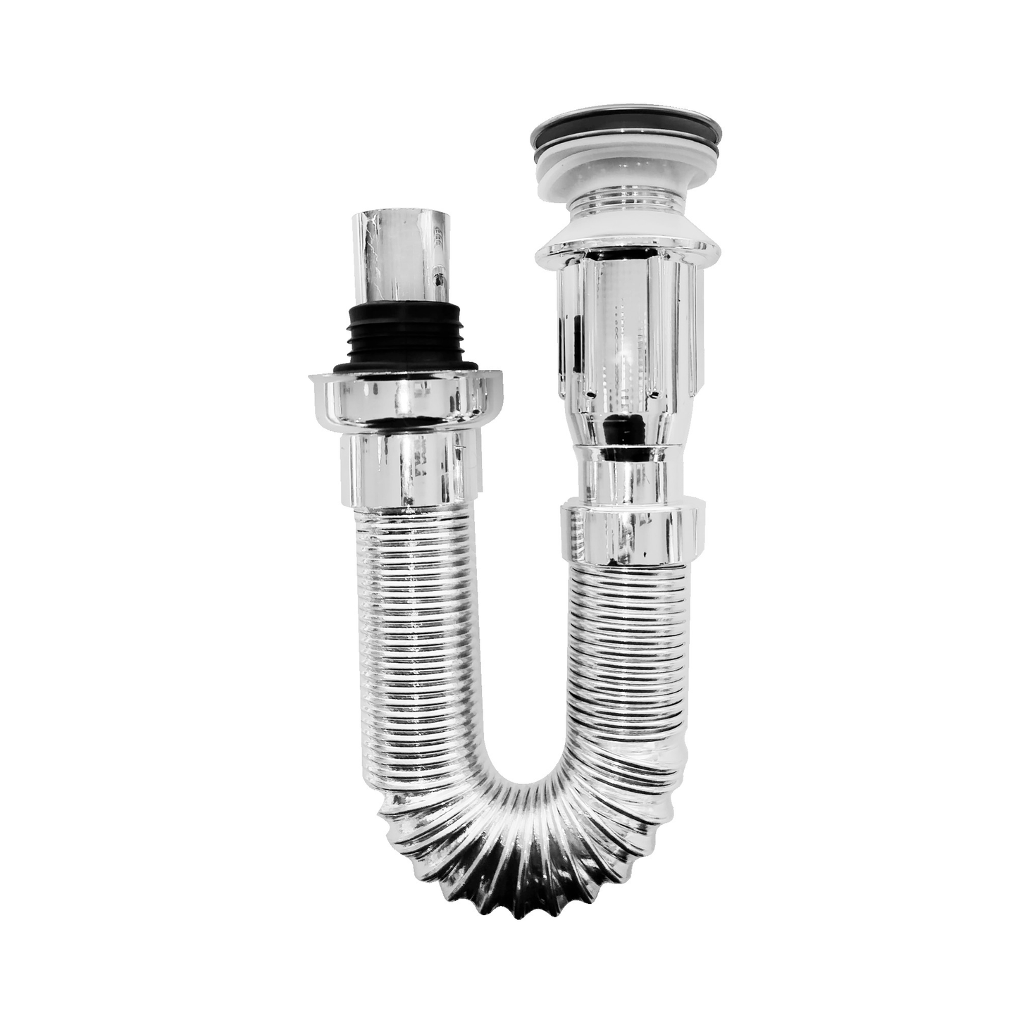 Desagüe Para Lavamanos Plegable Tipo Push Con Tapón