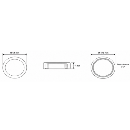 Repuesto Tuerca para Sifon de Lavaplatos  1 1/2"