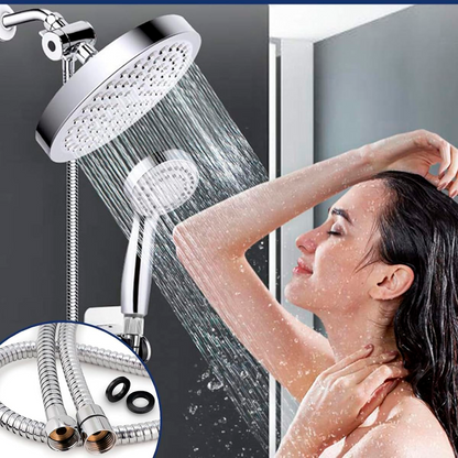 Ducha Regadera Redonda en ABS 15cm Plateada