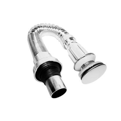 Desagüe Para Lavamanos Plegable Tipo Push Con Tapón