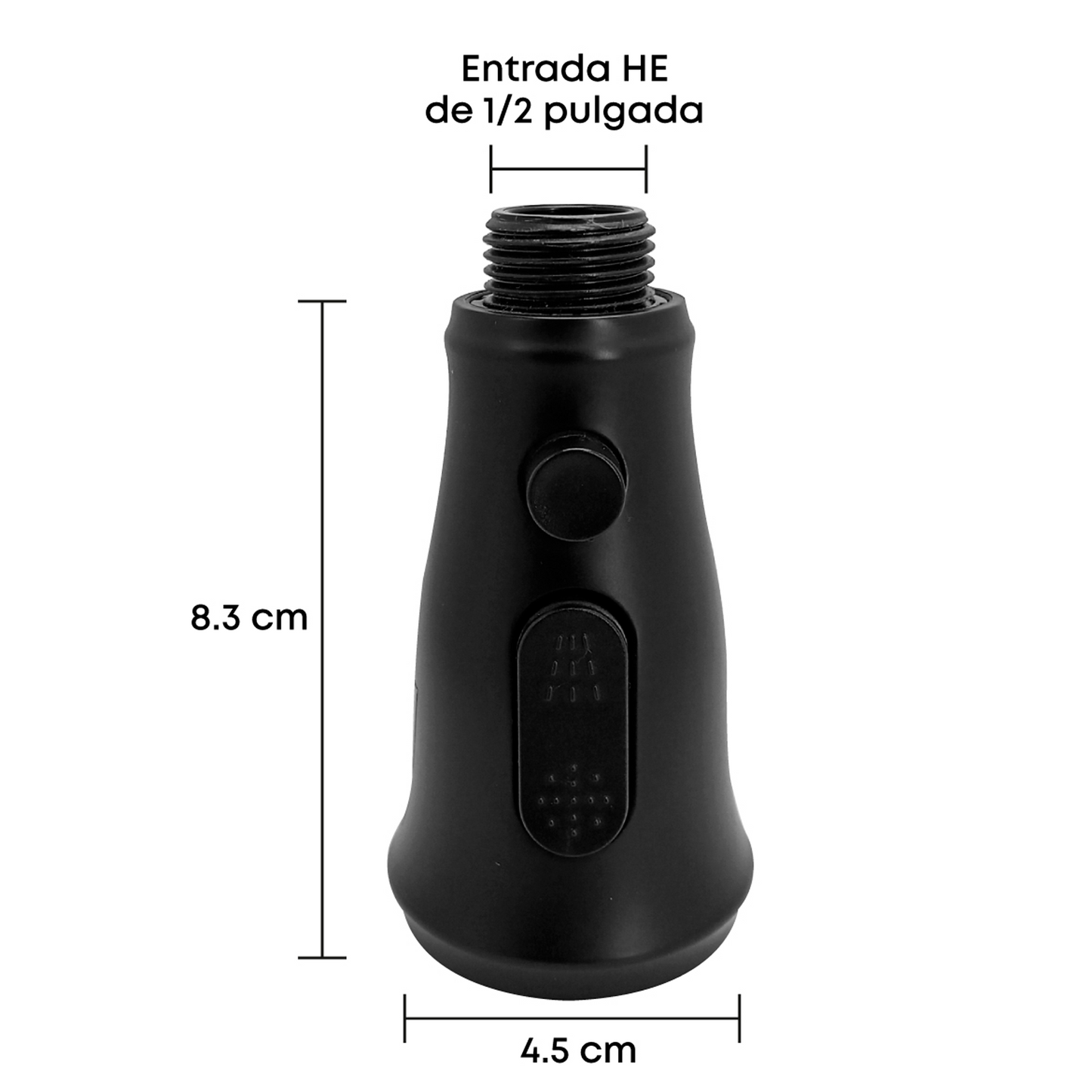 Repuesto Spray para Griferia Lavaplatos Pull Out Negro Mate