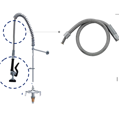 Manguera Flexometalica para Griferia Restaurante 95cm