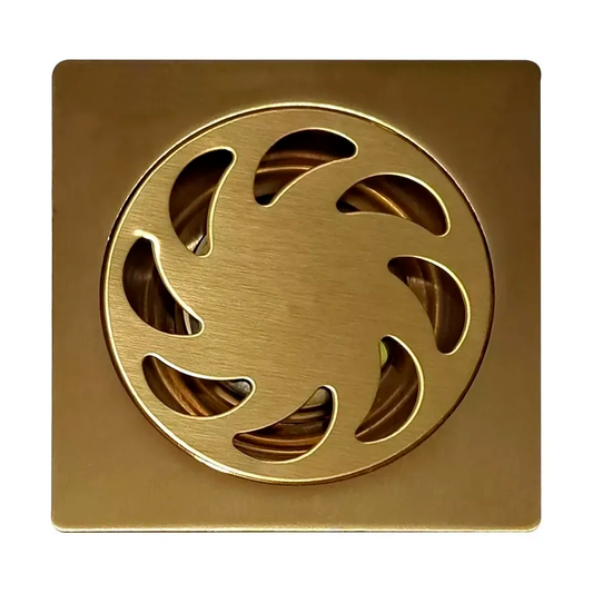 Rejilla de Piso Cuadrada 10X10CM Efeso Gold