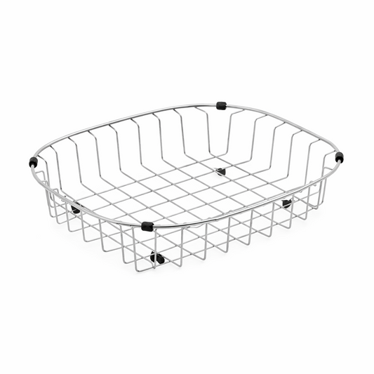 Escurridor de Verduras Acero Inoxidable 37x42x9cm Plateado