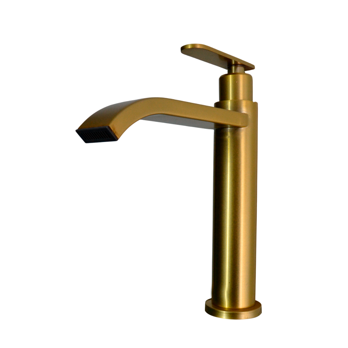 Griferia Lavamanos Agua Fria Baja Dorado Cepillado
